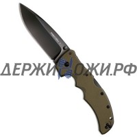 Нож Recon 1 Plain Spear Point CTS-XHP Blade, OD Green G-10 Cold Steel складной CS_27TLSVG